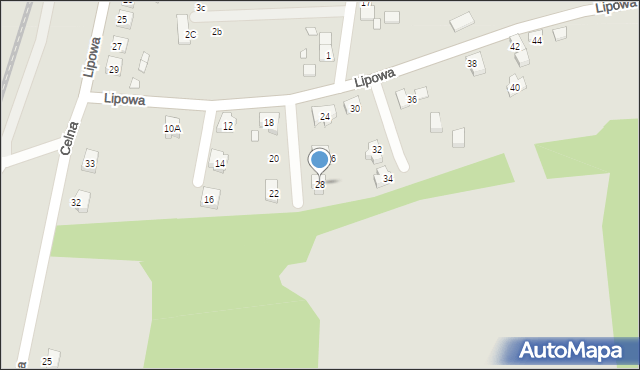 Lubawka, Lipowa, 28, mapa Lubawka