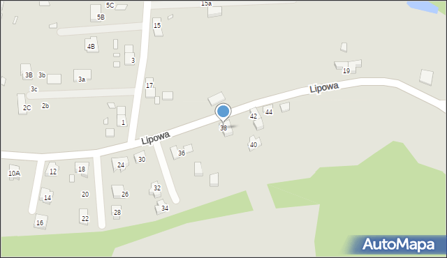 Lubawka, Lipowa, 38, mapa Lubawka