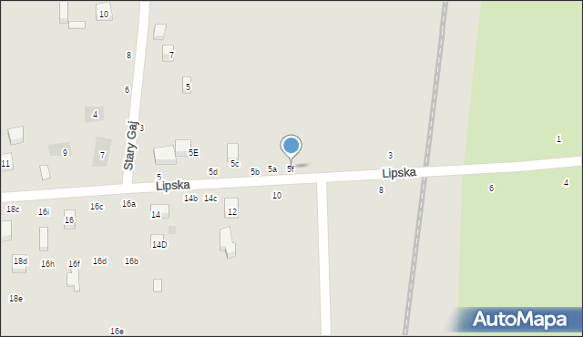 Lublin, Lipska, 5f, mapa Lublina