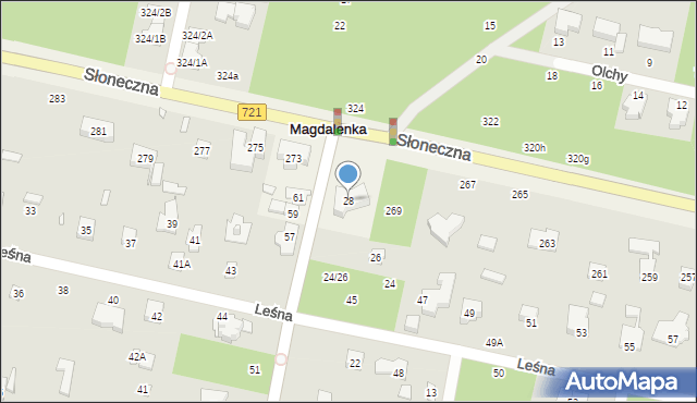 Magdalenka, Lipowa, 28, mapa Magdalenka