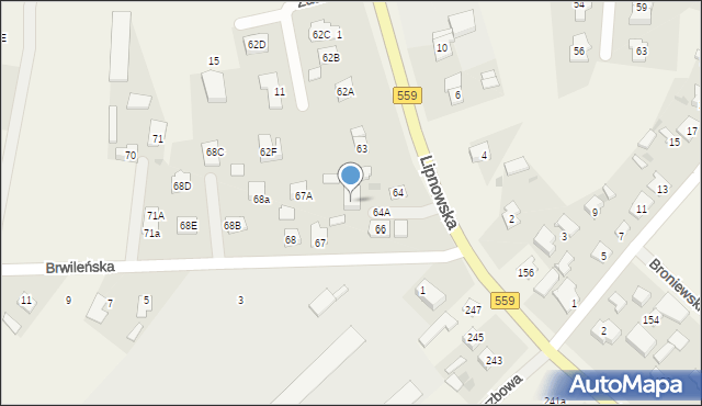 Mańkowo, Lipnowska, 64A, mapa Mańkowo
