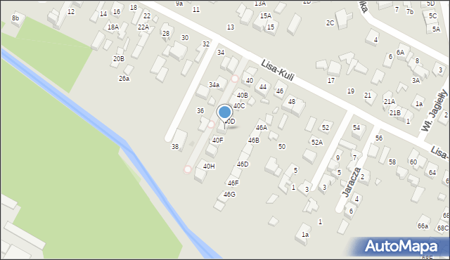 Marki, Lisa-Kuli Leopolda, płk., 40E, mapa Marki