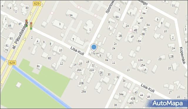 Marki, Lisa-Kuli Leopolda, płk., 7, mapa Marki