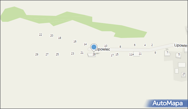 Michałowice, Lipowiec, 19, mapa Michałowice