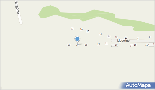 Michałowice, Lipowiec, 27, mapa Michałowice