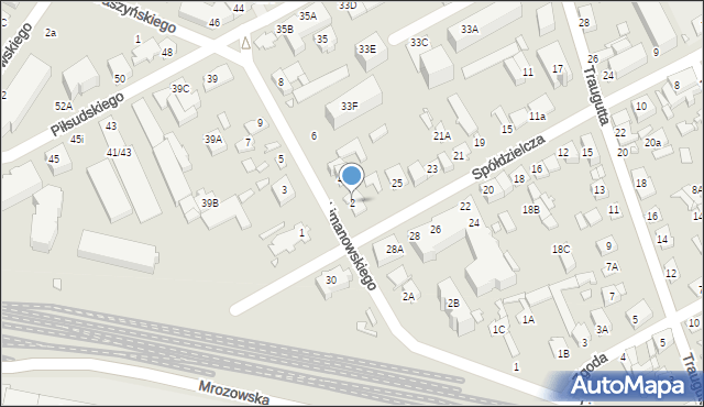 Mińsk Mazowiecki, Limanowskiego Bolesława, 2, mapa Mińsk Mazowiecki