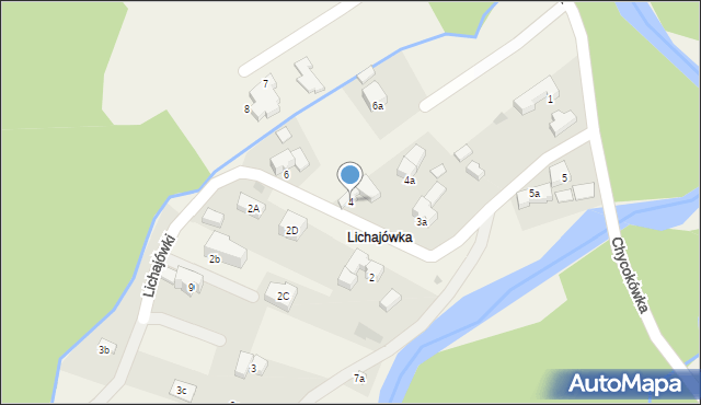 Murzasichle, Lichajówki, 4, mapa Murzasichle