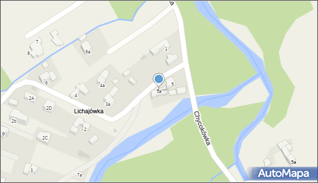 Murzasichle, Lichajówki, 5a, mapa Murzasichle