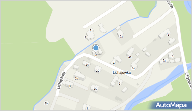 Murzasichle, Lichajówki, 6, mapa Murzasichle