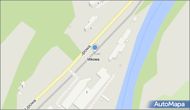 Muszyna, Lipowa, 5, mapa Muszyna