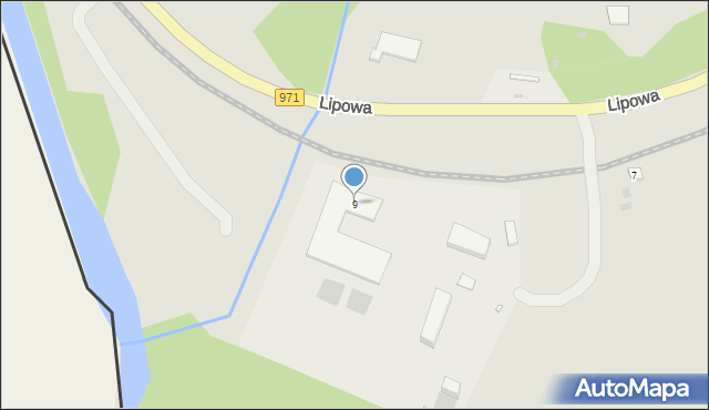 Muszyna, Lipowa, 9, mapa Muszyna