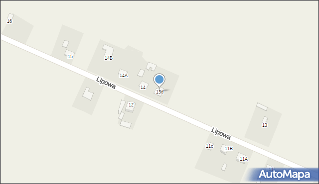 Nagłowice, Lipowa, 13d, mapa Nagłowice