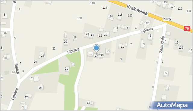 Nawojowa Góra, Lipowa, 17, mapa Nawojowa Góra