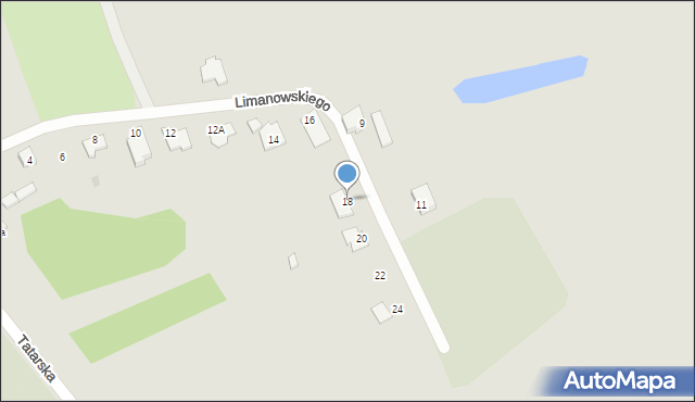 Nidzica, Limanowskiego Bolesława, 18, mapa Nidzica