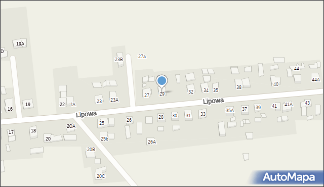 Nowa Wieś, Lipowa, 29, mapa Nowa Wieś