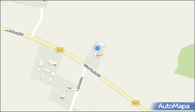 Nowa Wieś Malborska, Lipowiec, 50a, mapa Nowa Wieś Malborska