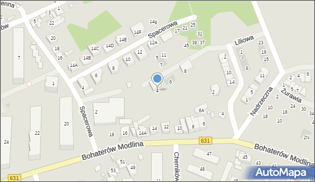 Nowy Dwór Mazowiecki, Liliowa, 4, mapa Nowy Dwór Mazowiecki