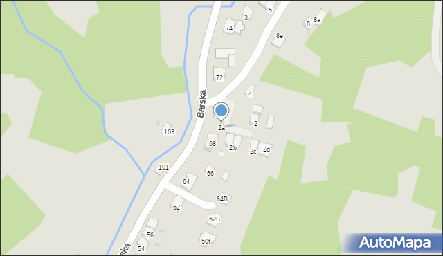 Nowy Sącz, Librantowska, 2a, mapa Nowego Sącza