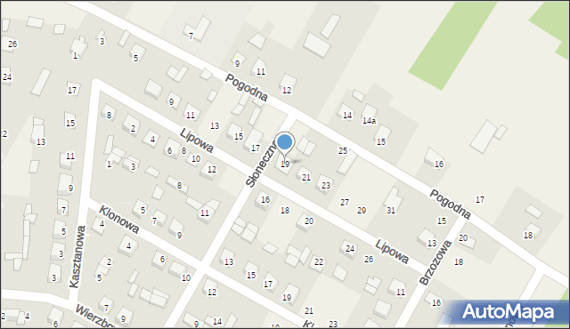 Nurzec-Stacja, Lipowa, 19, mapa Nurzec-Stacja