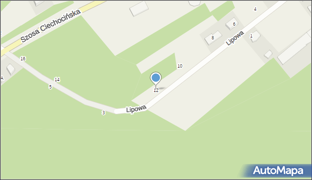 Odolion, Lipowa, 12, mapa Odolion