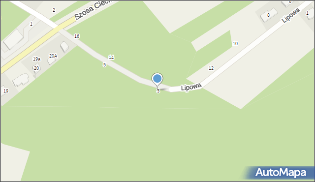 Odolion, Lipowa, 3, mapa Odolion