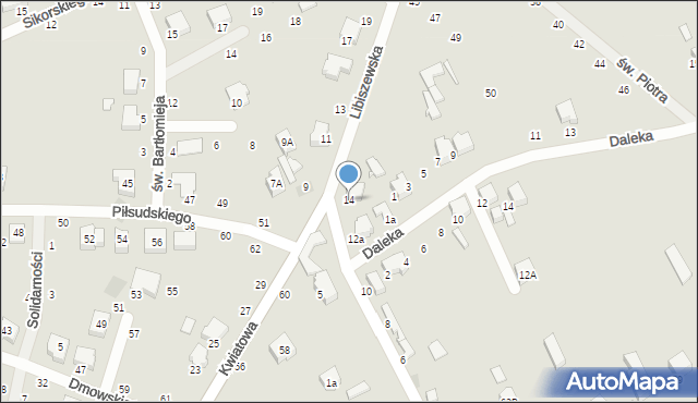 Opoczno, Libiszewska, 14, mapa Opoczno