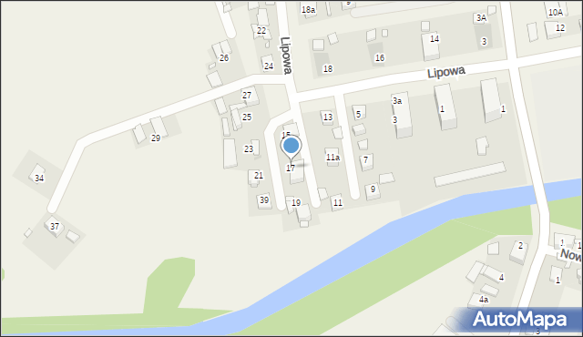 Osowiec, Lipowa, 17, mapa Osowiec