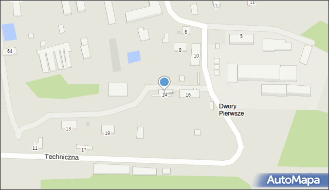 Oświęcim, Lipowa, 14, mapa Oświęcimia