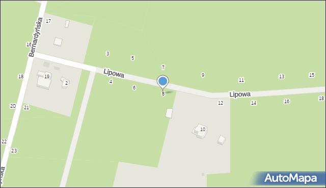 Otwock, Lipowa, 8, mapa Otwock