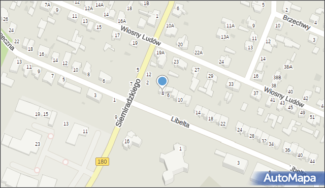 Piła, Libelta Karola, 4, mapa Piły
