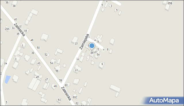 Piotrków Trybunalski, Lisia, 3A, mapa Piotrków Trybunalski