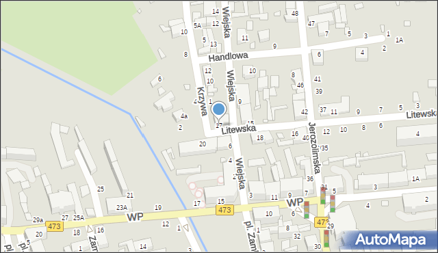 Piotrków Trybunalski, Litewska, 17, mapa Piotrków Trybunalski