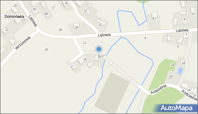 Piotrowice, Lipowa, 13, mapa Piotrowice