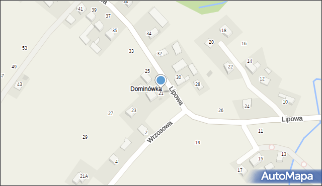 Piotrowice, Lipowa, 21, mapa Piotrowice