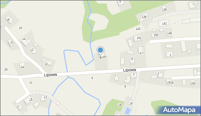 Piotrowice, Lipowa, 8, mapa Piotrowice