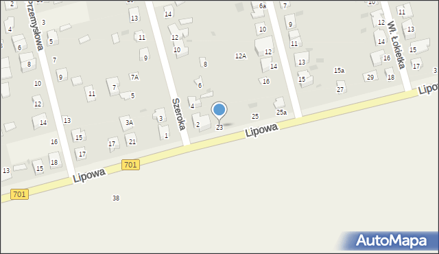 Płochocin, Lipowa, 23, mapa Płochocin