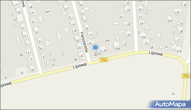 Płochocin, Lipowa, 41, mapa Płochocin