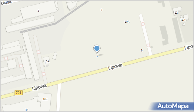 Płochocin, Lipowa, 7, mapa Płochocin