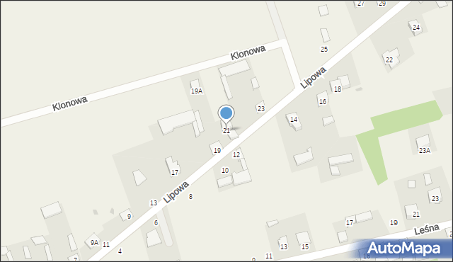 Podgórze, Lipowa, 21, mapa Podgórze