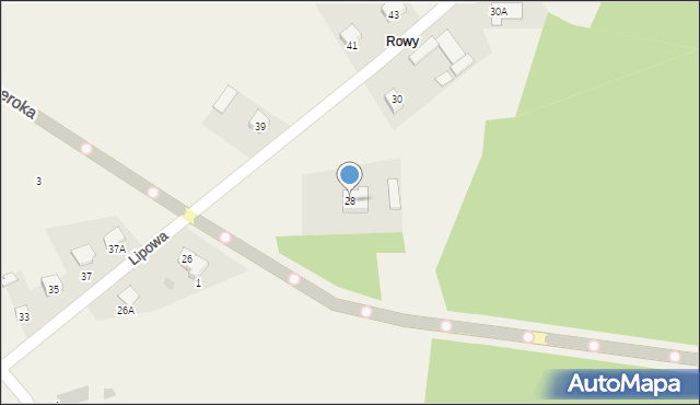 Podgórze, Lipowa, 28, mapa Podgórze