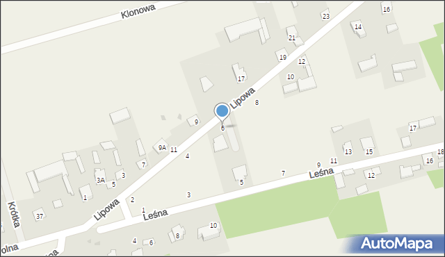 Podgórze, Lipowa, 6, mapa Podgórze