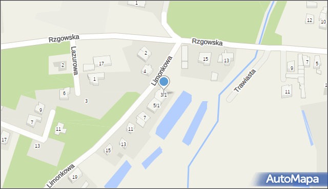 Posoka, Limonkowa, 3/1, mapa Posoka