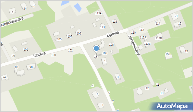 Potasze, Lipowa, 104, mapa Potasze