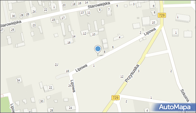 Potworów, Lipowa, 10, mapa Potworów