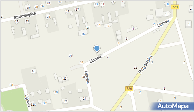 Potworów, Lipowa, 14, mapa Potworów