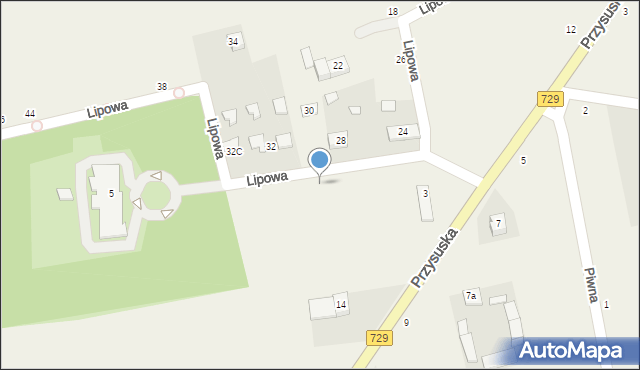 Potworów, Lipowa, 3, mapa Potworów