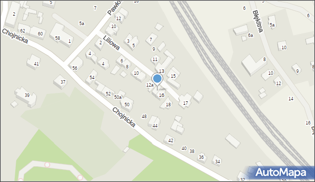 Poznań, Liliowa, 14, mapa Poznania