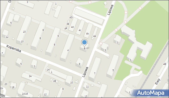 Pruszków, Lipowa, 6, mapa Pruszków