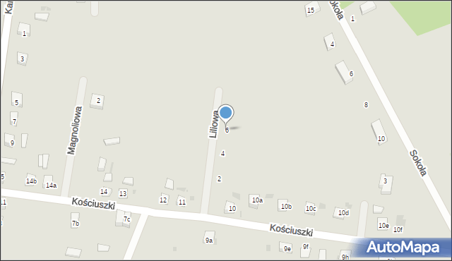 Przemków, Liliowa, 6, mapa Przemków