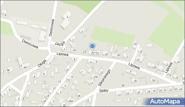 Przemków, Lipowa, 22, mapa Przemków